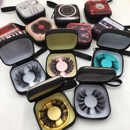 Wispy 25mm Mink Lashes Mixed Styles with Cute Lash Box 3D Lash Strips for Makeup Eyelash Vendor FDshine