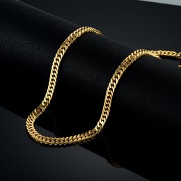 Vollständiger VerkaufVintage lange Goldkette für Männer Kettenhalskette Neue trendige Goldfarbe Edelstahl Dicker böhmischer Schmuck Colar Männliche Halsketten