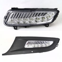 1 Set For VW Volkswagen Polo MK8 6R 2011 2012 2013 Car LED fog lamp DRL front bumper light and Wire frame cover 6RD 941 699 6RD 941 700