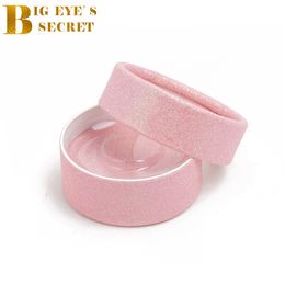 -Glitter Chapes Box Suprimentos 10pcs 3D Mink Strip Eyelash Extension Brilhante Cílios Falsos Vazio Caixa de Lash com Bandeja Plástica
