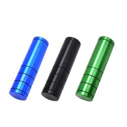Colourful Aluminium Multifunction Dugout Smoking Storage Box Container One Hitter Cigarette Pipe Case Portable Herb Tobacco Grinder Grind DHL