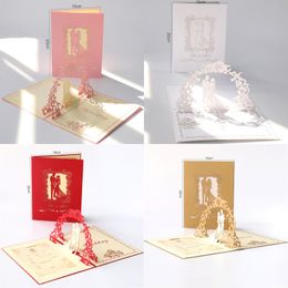 3D Wedding Invitations Bridal Engagement Party Greeting Cards Hollow Wedding Anniversary Party Invitation Party Invitations Supply