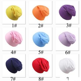 2019 Autumn Toddler Baby Boy Girl Solid Colour Infant Cotton Soft Hip Hop Hat Beanie Cap Gorro Beanie De Bebe Birthday gift