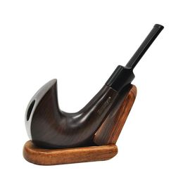 Cross-border hot-selling red sandalwood pipe with portable pipe holder