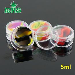 5ml plastic acrylic box with lid empty cosmetic jar transparent sample silicone container mini cream jar cosmetic packaging