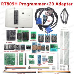 Freeshipping Original RT809H EMMC-Nand FLASH Extremely fast universal Programmer +29 ADAPTERS WITH CABELS EMMC-Nand