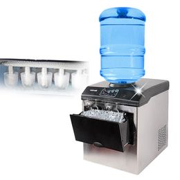 BEIJAMEI Portable Automatic Ice Cube Maker Machine 25kg/day Commercial Bullet Round Ice Block Making Machine