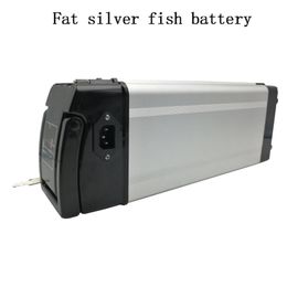 48V15Ah Silver Fish type II Fat Aluminum housing Lithium ion Battery Pack with Chinese 18650 Cell And BMS For Electric Bike