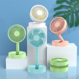 New product telescopic folding handheld usb fan 2020 big wind mini creative light and portable fans dhl free