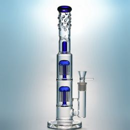 5mm Thick Glass Bong Dab Rigs Water Pipes With 18mm Bowl 8 Arms Tree Perc Oil Rig Smoking Glass Spoiled Water Bongs WP332