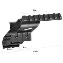 2X 30mm basso Weaver Picatinny Rail RIS CANNOCCHIALE Torcia Mount Allen Key Airsoft