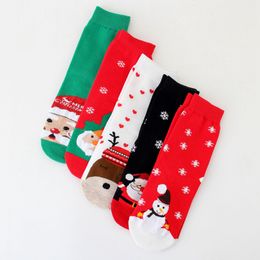 Women Christmas stocking winter Warm Lovely cartoon Socks Funny Sock For Lady holiday gift free shipping