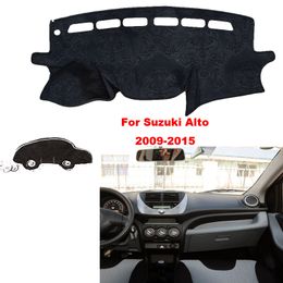 Car styling For Suzuki Alto 09-15 Interior Dashboard Pad Cover Dash Mat Sticker Anti-Sun Velvet Instrument