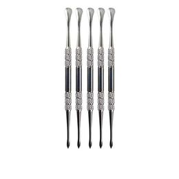 Stainless Steel Carving Tool Concentrate Dab Wax Pen Dabber Double-Sided Spear Point & Smoother Scoop Clay Sculpting Tools