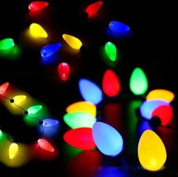 13 Bulb LED Flashing Necklace Light Bulbs Flashlight Luminous Christmas Decorations Charm Party Favor Gift Supplies 100pcs DHL SHIP