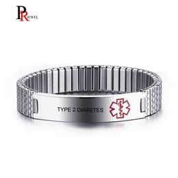 Customized Alert Bracelet Free Engrave Personalized Medical Bracelet for Men