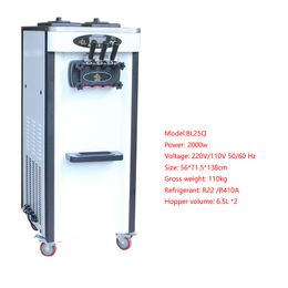 Five Colours Soft Ice Cream Machine For Ice Cream Used For Dessert Shop Electric Stainless Steel Ice Cream Machine