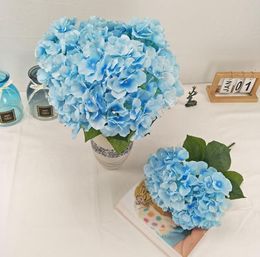 5 Heads Hydrangea Bouquet 47cm long Silk Flowers silk Hydrangea Artificial Flowers wedding decorative flower home decorations