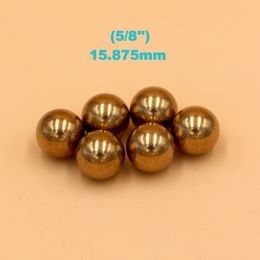 5/8'' (15.875mm) Brass (H62) Solid Bearing Balls For Industrial Pumps, Valves, Electronic Devices, Heating Units, Safety Switches