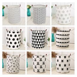 Foldable storage box oversized stotage basket for children's toy top waterproof bathroom dirty clothes laundry storage bucket XD22145