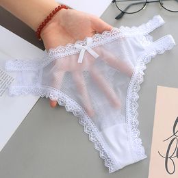 women underwear panties sexy g-strings latest new designer bikini thongs lovely spaghetti hollow mesh string seamless bragas 7colors 1857