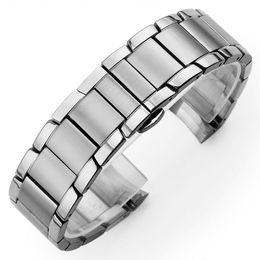 Stainless Steel Classic Mens Steel Watchband FIT2448 2433 2452 453 2433 men Watch Bracelet Butterfly Buckle Strap 22mm