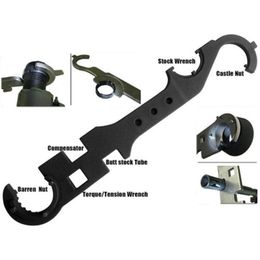 Model 4/15 Wrench Heavy Duty Tactical AR Wrench Removal All In One Armorer's Steel Tool Multi-Purpose Tool