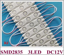 injection super LED module light DC12V 61mm X 15mm SMD 2835 3 LED 1.2W 150lm Aluminium PCB IP65