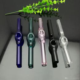 Coloured fovea glass pipe Wholesale Glass bongs Oil Burner Glass Water Pipe Oil Rigs Smoking Free Shipping