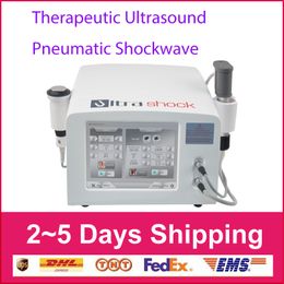 Pneumatic ESWT Shockwave Therapy Machine Ultrasound Pain Relief Machine For Myospasm With 2 Handles and 12 PCS Transmitters