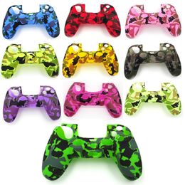 Popular Camo Camouflage Silicone Rubber Protective Controller Case for PS4 Slim Pro Gamepad Protector Sleeve Skin Cover FAST SHIP