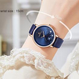 NAVIFORCE Women Watches Fashion Quartz Blue Ladies Wristwatch Female Casual Charm Watch for Girl Relogios Feminino Reloj Mujer209j