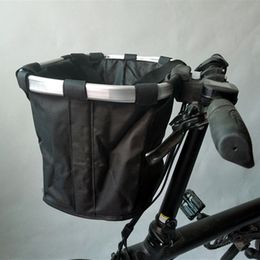 BIKIGHT Oxford Cloth Bike Storage Front Carrying Bag for Electric Scooter E-bike Cycling Basket Package