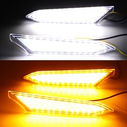 2Pcs LED DRL Daytime Running Light For Toyota Rush 2018 2019 With Yellow Turn Signal Style Relay ABS Waterproof Fog Lamp