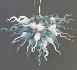 Latest Hand Blown Glass Chandelier Lighting Custom Made Small Cheap Living Room Bedroom Pendant Lamps LED Light Fixtures