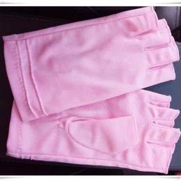 Fashion- Thin Section Breathable Sweat-Absorbent Gloves Female Half Finger Non-Slip Driving Couple Gloves Male SZ005-5