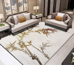 Custom 3D Photo Wallpaper Chinese Style Hand painted ink bamboo Living Room Bathroom Floor PVC Self-adhesive Mural Wallpaper