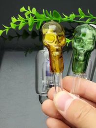 new Color skull glass hanging filter pot Glass bongs Oil Burner Glass Water Pipes Oil Rigs Smoking Fre