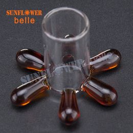 Colourful Carb Cap Stand Glass Holder Thermal Banger Bubble Dab Nail Smoke Accessory Glass Bongs Dab Tool Oil Rigs 772