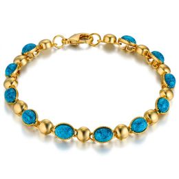 Fashion-Trendy Women's Bracelet Wholesale Braslet 21cm Gold Color Paved Rhinestones Charm Bracelet For Women Jewelry