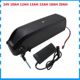 24V Lithium Battery 24V 10AH 12AH 13AH 15AH 18AH 20Ah Electric Bike Battery 24V Hailong Battery with 5V 1A USB 29.4V 3A Charger