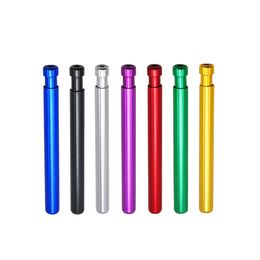 Colourful Aluminium Alloy Mini Smoking Pipe Portable Spring Innovative Design More Colours