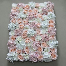 Artificial silk hydrangea rose 3D flower wall wedding backdrop decoration flower stage decoration Mixcolor