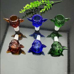 Colour Glass Bubble Head Converter 14mm Wholesale Glass Water Pipes Tobacco Accessories Glass Ash Catcher