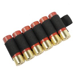 6 Shotgun Round Shell Buttstock 12 20 Gauge Cartridge Holder Hook Loop Pouch Butt Stock