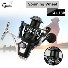 Gaining 14+1BB Spinning Fishing Reel Metal GTA1000-7000 Series Spinning Reel Fishing Tackle