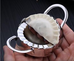 New Kitchen Tools Dumpling Jiaozi Maker Mould Eco-Friendly Pastry Stainless Steel Wraper Dough Cutter For Kitchen Making Tools SN2922