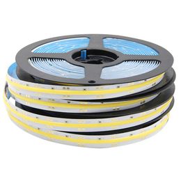DC24V 5M waterproof IP65 flexible COB LED Strip light Warm White Cold White Color high quality decoration lamp Tape for home lighting