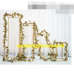 lattest no flowers including Wedding Metal Gold Flower Vase Column Stand for Wedding Centrepiece Decoration decor0592