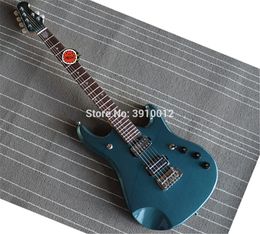 Rare JPX 24 Frets JohnPetrucci Metallic Blue Electric Guitar Music Man Ernie Ball Neck Plate, Active Pickups, 9V Battery, Tremolo Tailpiece